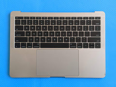 MacBook Pro A1708 2017 MPXQ2LL 13" Top Case Palmrest NO Battery Gray 661-07946