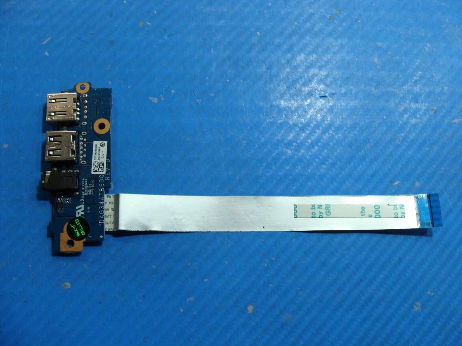 HP Pavilion 15.6” 15-au023cl OEM Audio Dual USB Port Board w/Cable 33G34UB0000