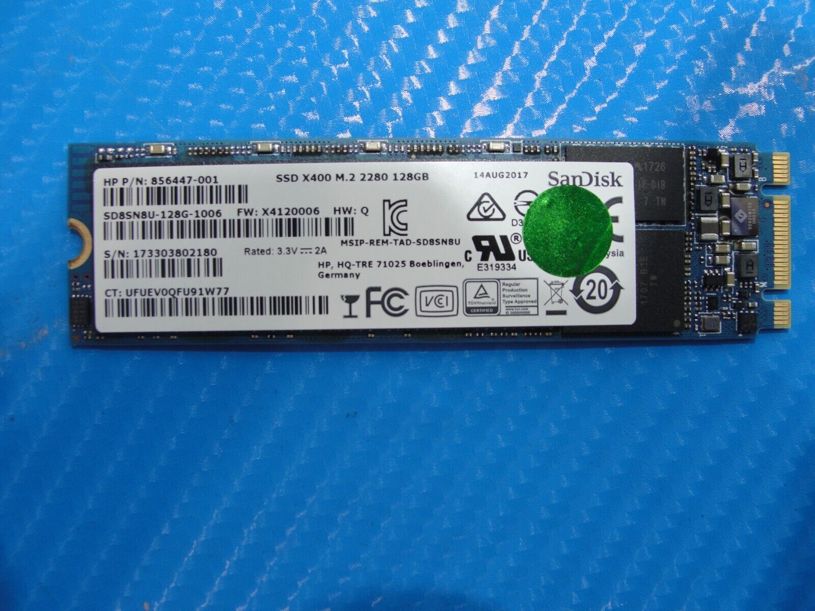 HP 14m-ba114dx SanDisk 128GB M.2 SATA Solid State Drive SD8SN8U-128G-1006