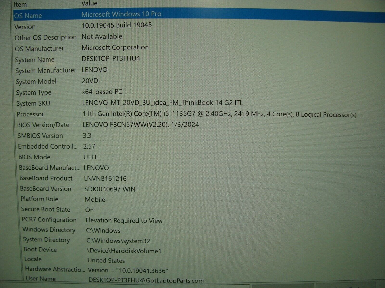 Lenovo ThinkBook 14 G2 ITL 14