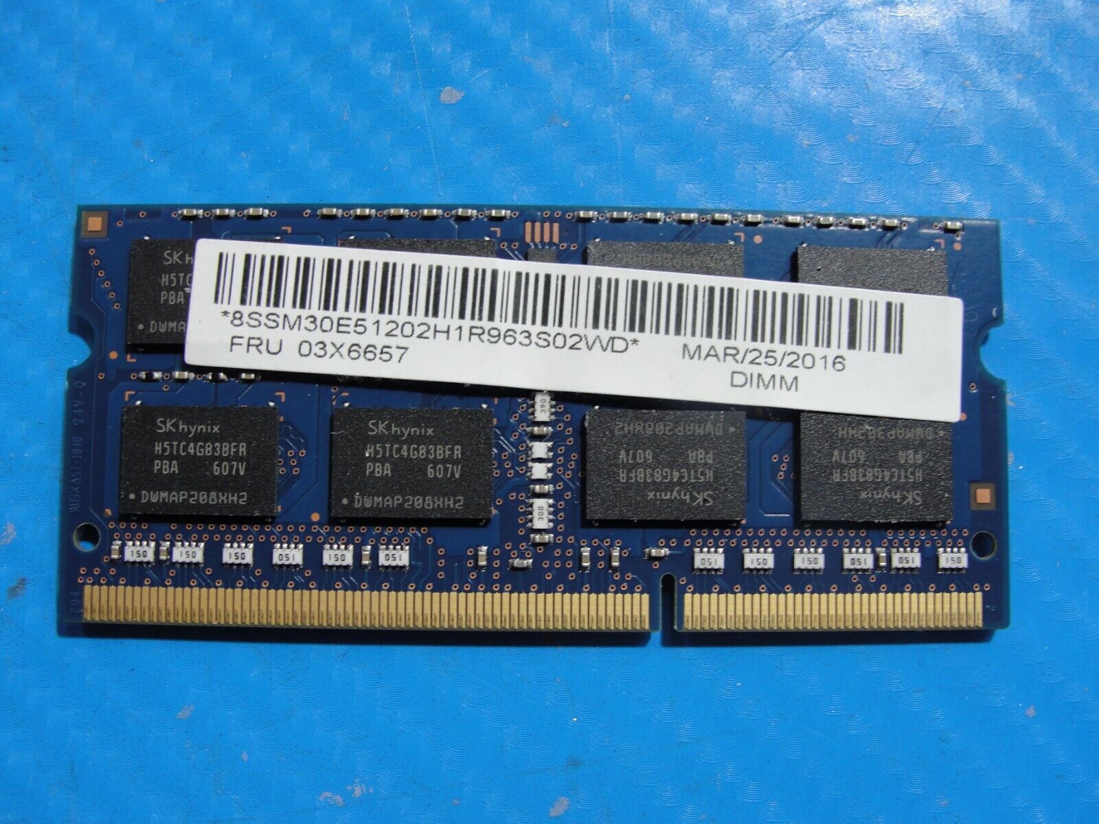 Lenovo P50s SK Hynix 8GB 2Rx8 PC3L-12800S SO-DIMM Memory RAM HMT41GS6BFR8A-PB