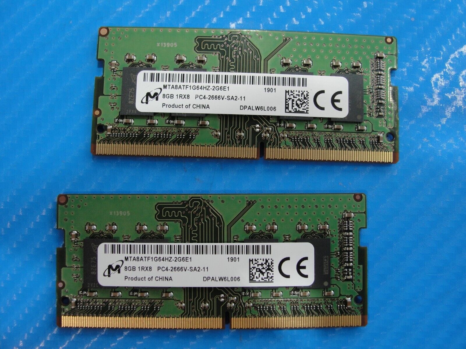 Lenovo E590 So-Dimm Micron 16Gb 2x8Gb 1Rx8 Memory PC4-2666V MTA8ATF1G64HZ-2G6E1