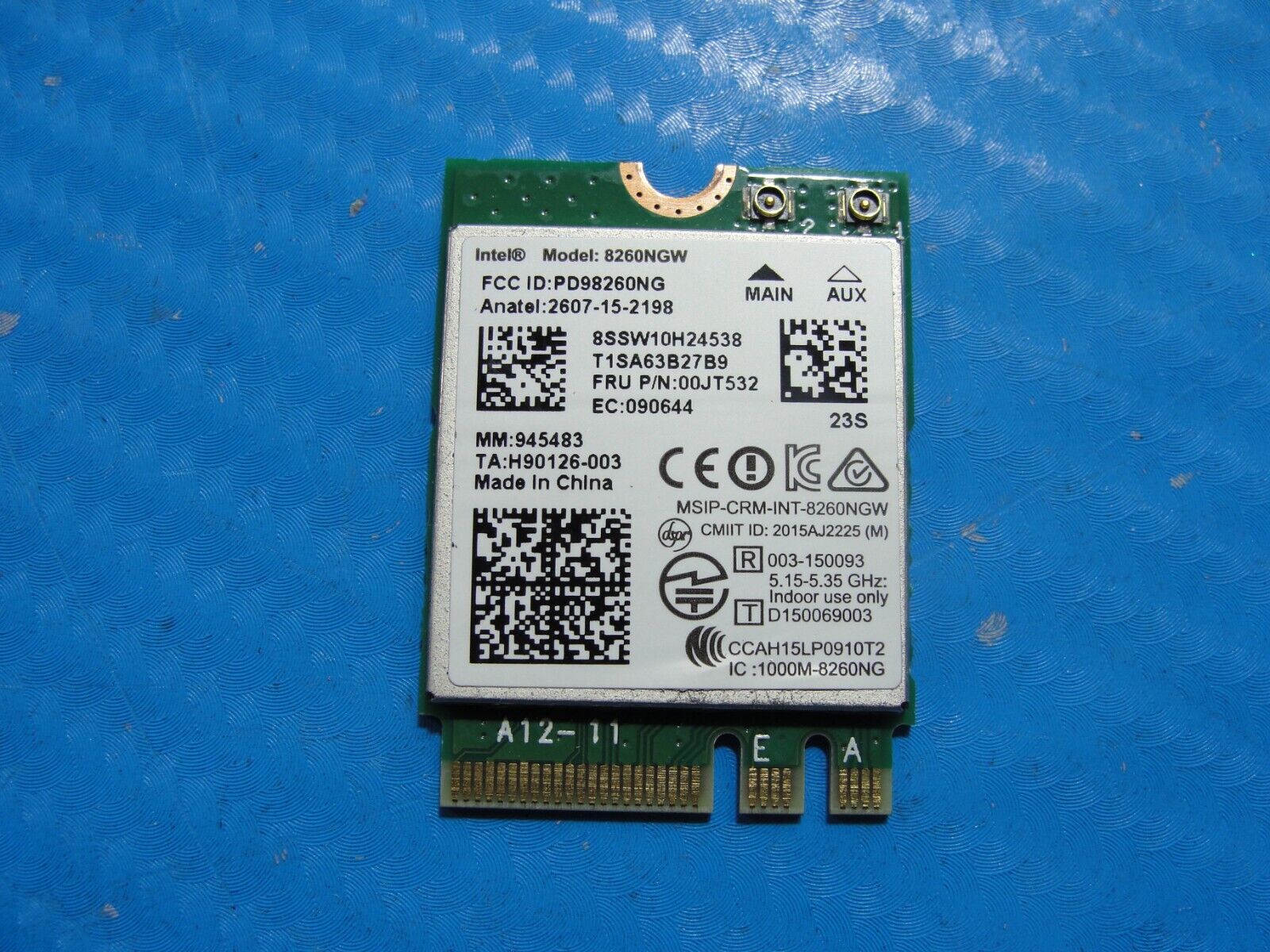 Lenovo ThinkPad 15.6” P50s Genuine Laptop Wireless WiFi Card 8260NGW 00JT532