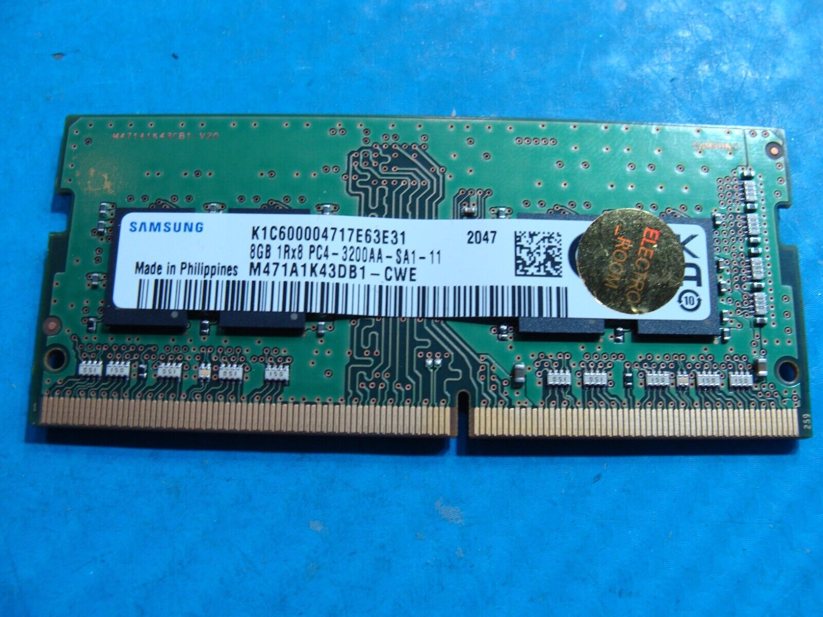 Dell 3410 Samsung 8GB 1Rx8 PC4-3200AA Memory RAM SO-DIMM M471A1K43DB1-CWE