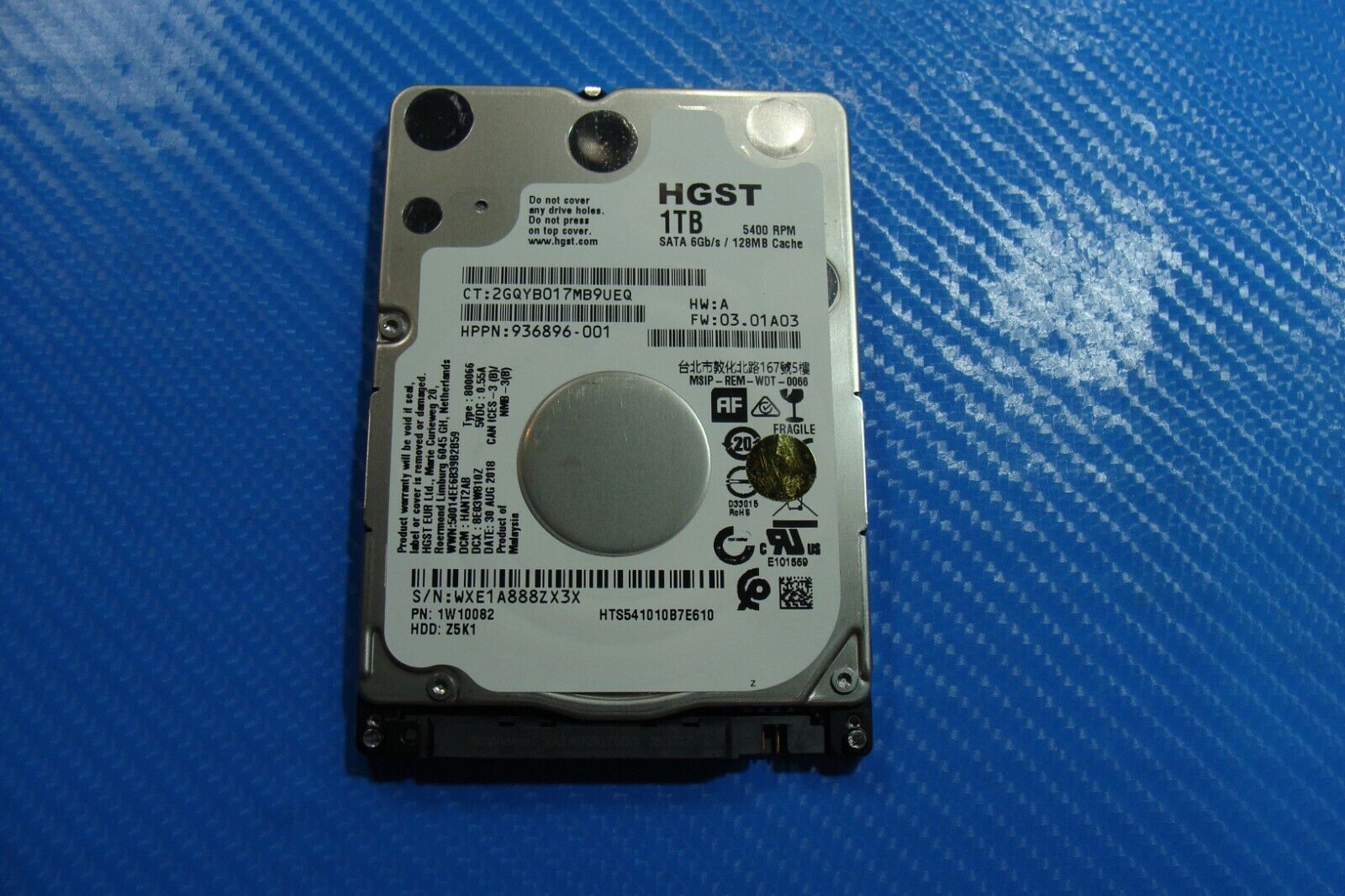 HP 14-cf0013dx HGST 1TB SATA 2.5