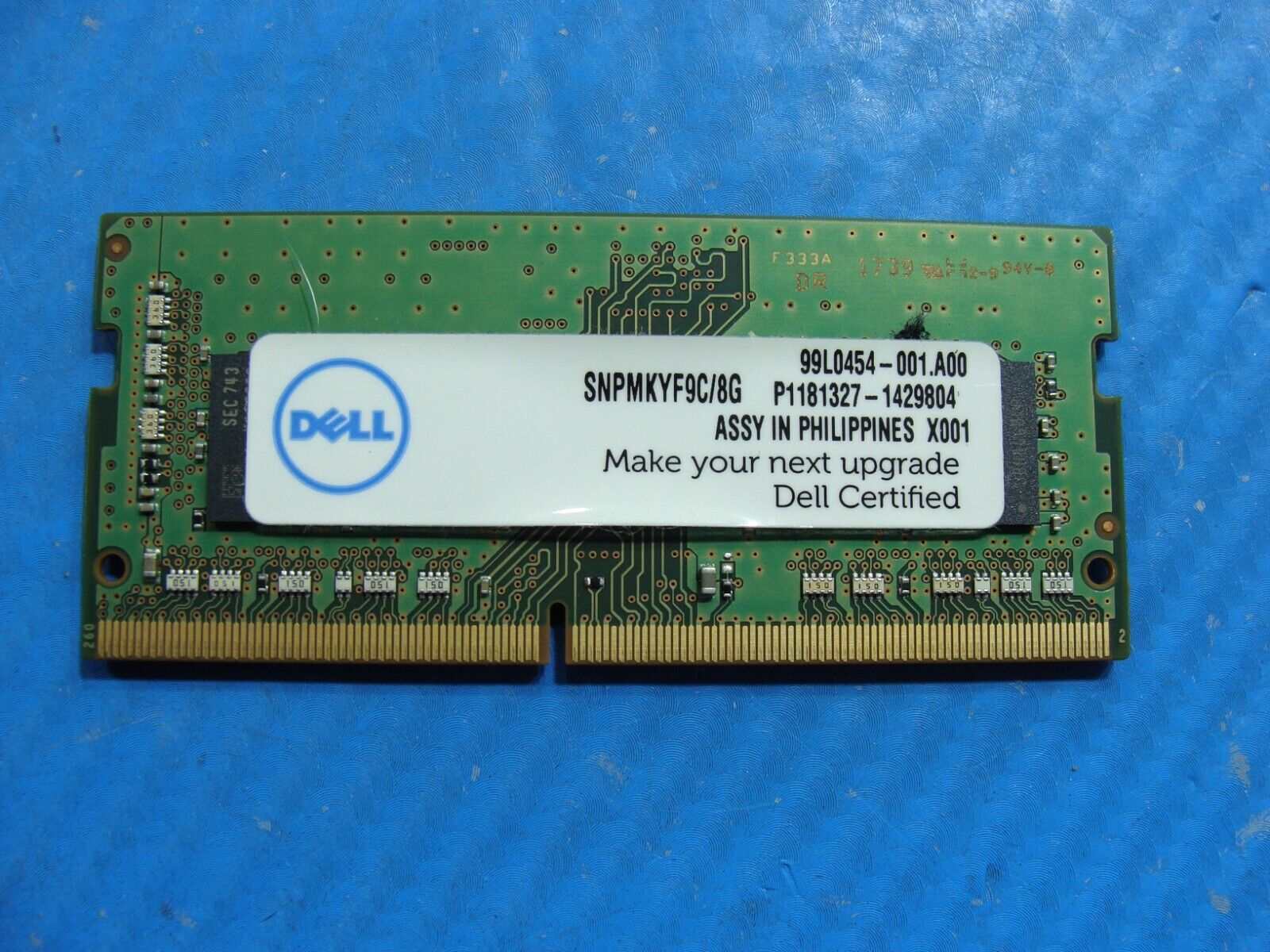 Dell 5580 Samsung 8GB 1Rx8 PC4-2400T Memory RAM SO-DIMM M471A1K43CB1-CRC