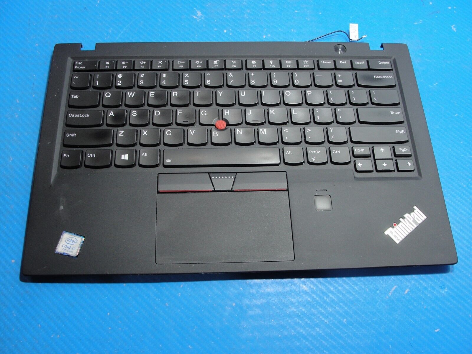 Lenovo ThinkPad 14 X1 Carbon 5th Gen Palmrest w/TouchPad BL Keyboard AM12S000500