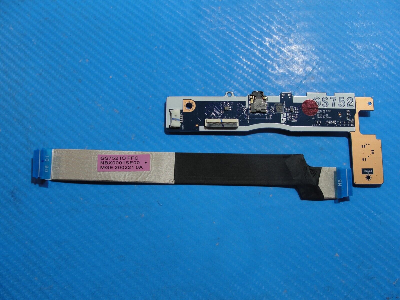 Lenovo IdeaPad 3 17IML05 Power Button Audio Card Reader Board w/Cable NS-C783