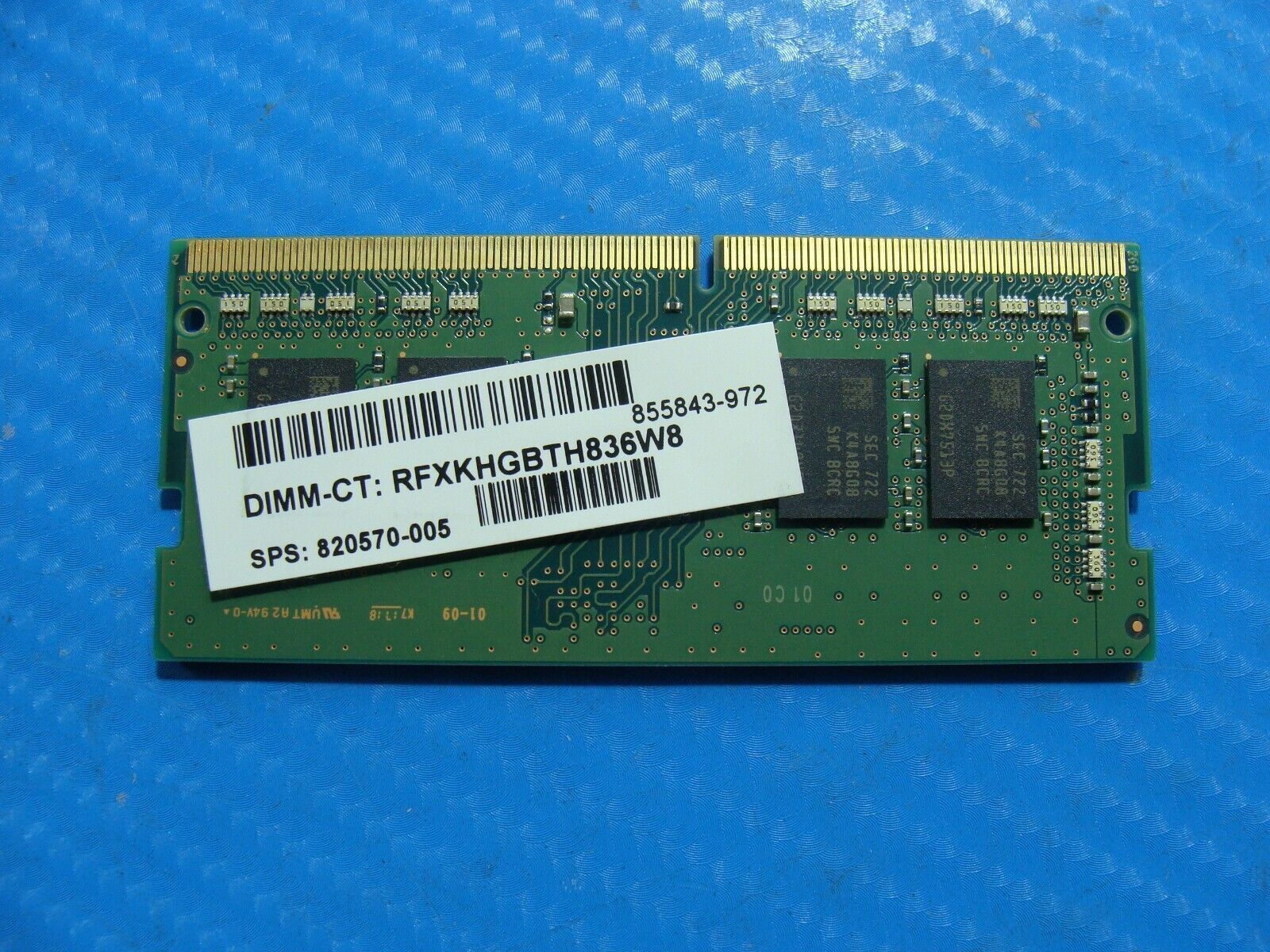 HP 15-br077cl Samsung 8GB 1Rx8 PC4-2400T Memory RAM SO-DIMM M471A1K43CB1-CRC