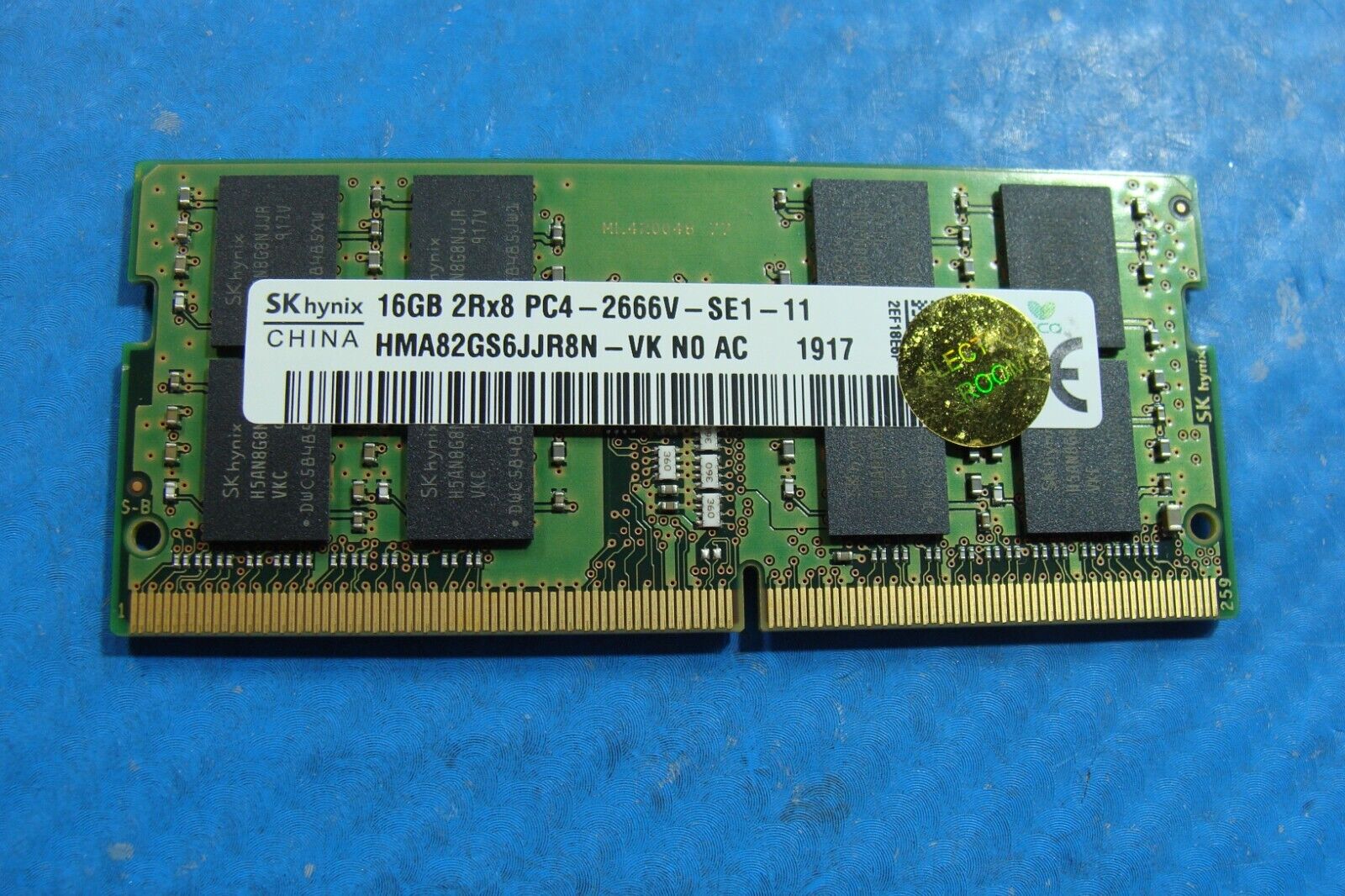 Dell 7400 SK Hynix 16GB 2Rx8 PC4-2666V Memory RAM SO-DIMM HMA82GS6JJR8N-VK