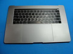 MacBook Pro A1990 15" 2019 MV902LL Top Case Palmrest NO Battery Gray 661-13163