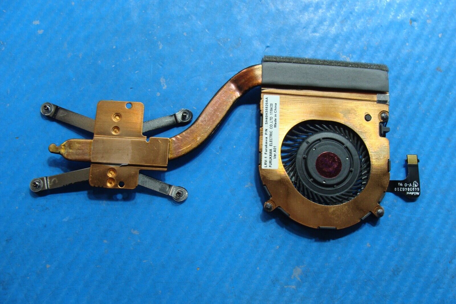 Lenovo ThinkPad 14” X1 Carbon 4th Gen Genuine CPU Cooling Fan w/Heatsink 00JT800