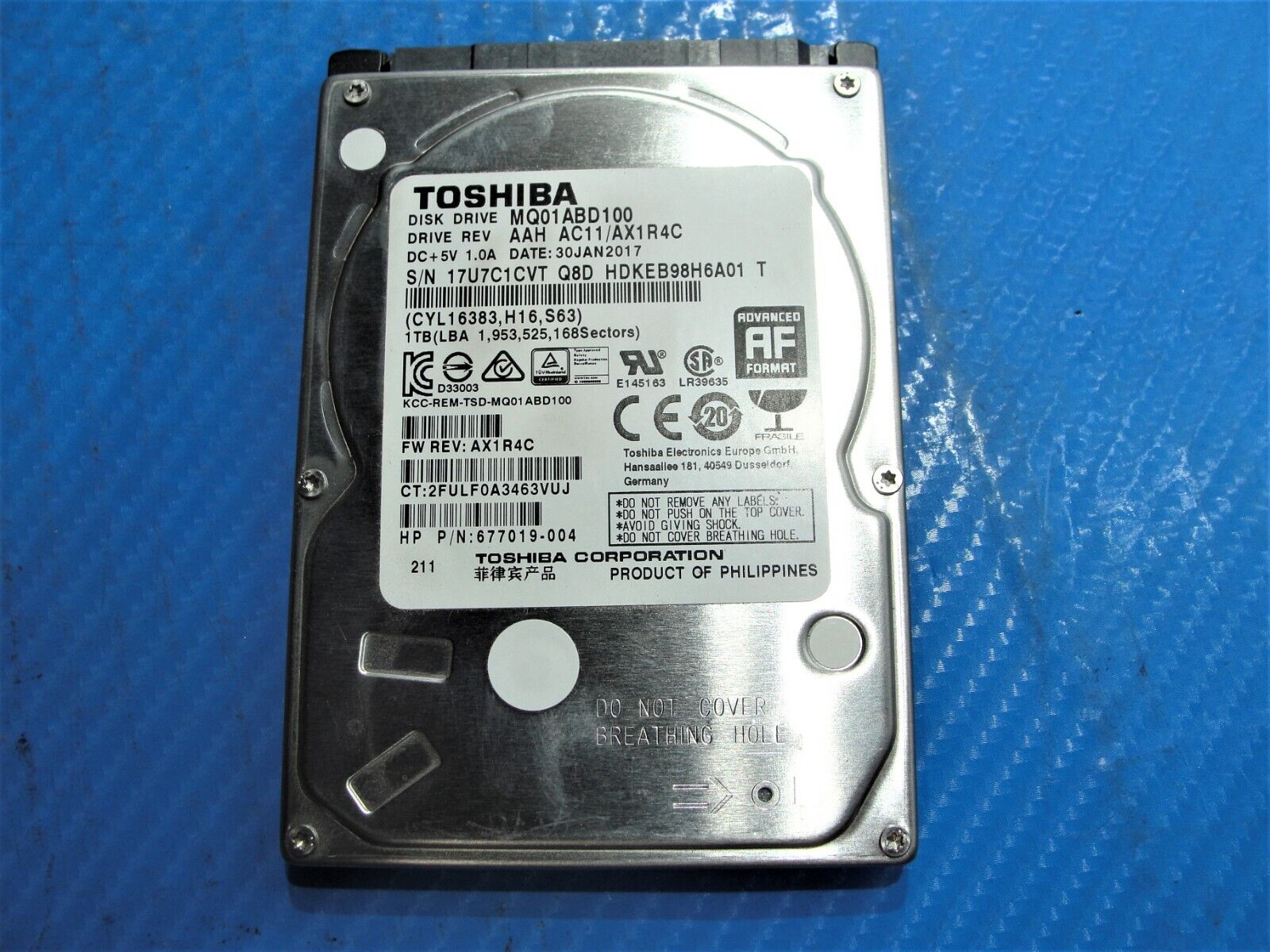 $30.99 | HP 15-ay516tx Toshiba Sata 2.5