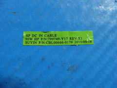 HP Pavilion 15-ab253cl 15.6" Genuine DC IN Power Jack w/Cable 799749-Y17