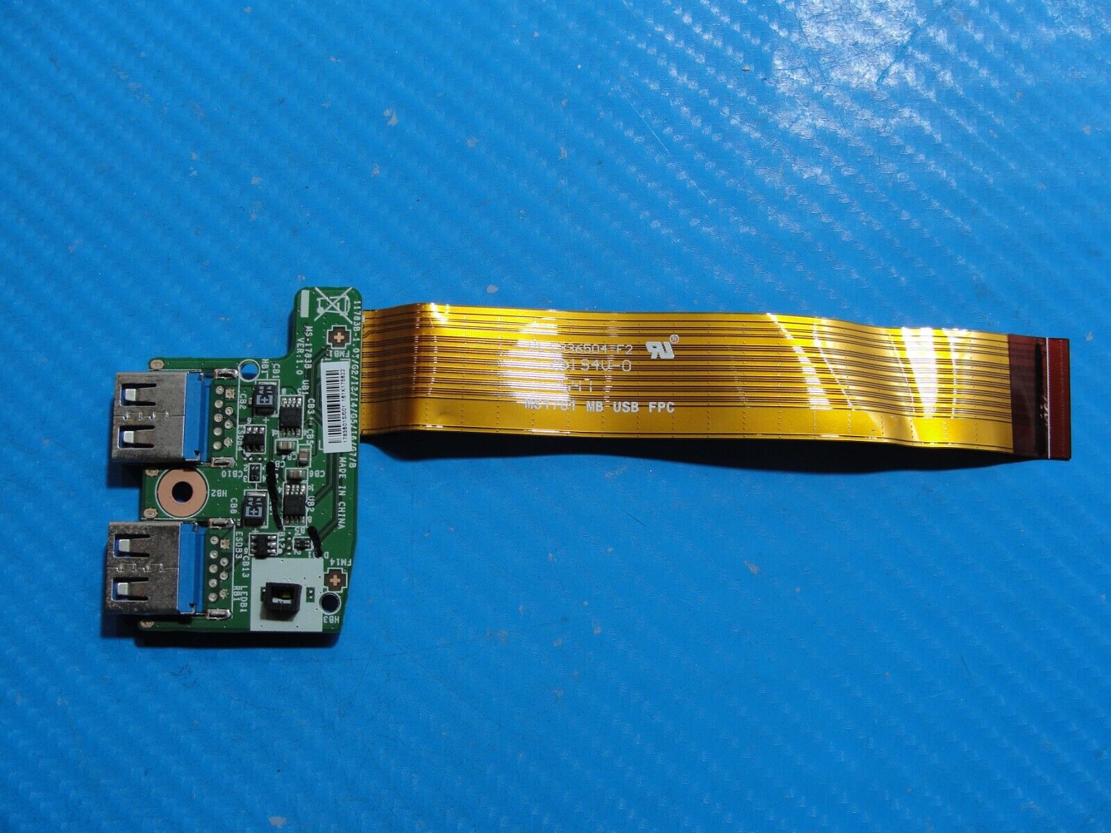 MSI Dominator Pro 17.3” GT72S 6QF Genuine Laptop USB Port Board w/Cable MS-1783B