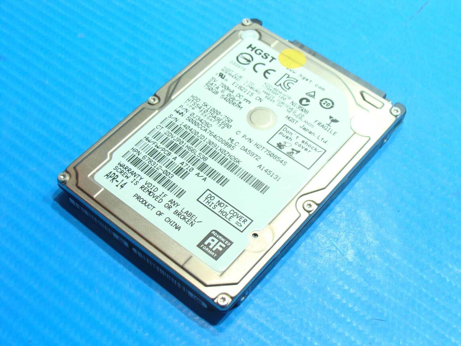 HP 15-g013cl HGST 750GB SATA 2.5