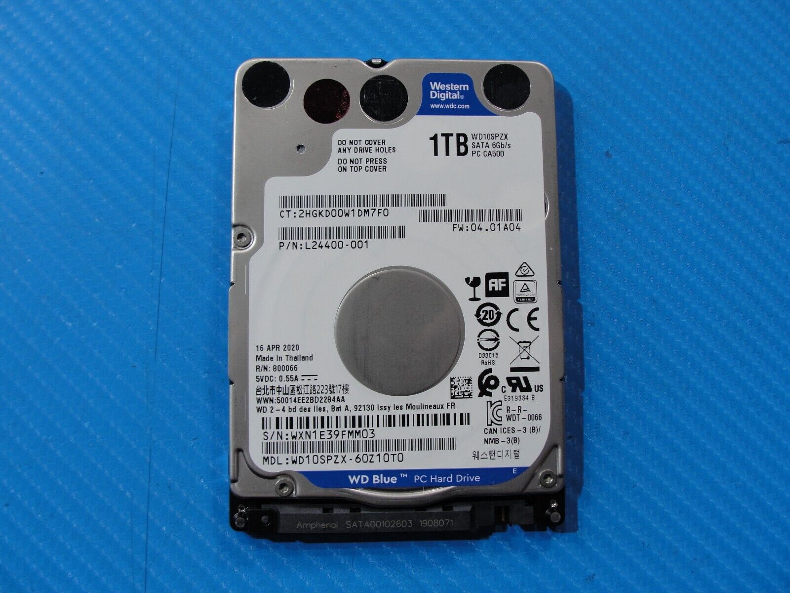 HP 17-by3053cl WD Blue 1TB 5400RPM SATA 2.5