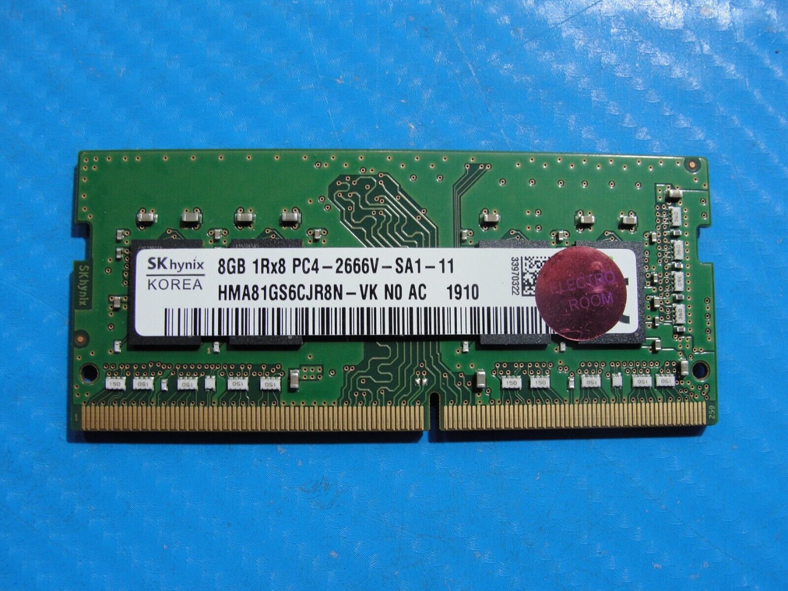 Lenovo T580 SK Hynix 8GB 1Rx8 PC4-2666V Memory RAM SO-DIMM HMA81GS6CJR8N-VK