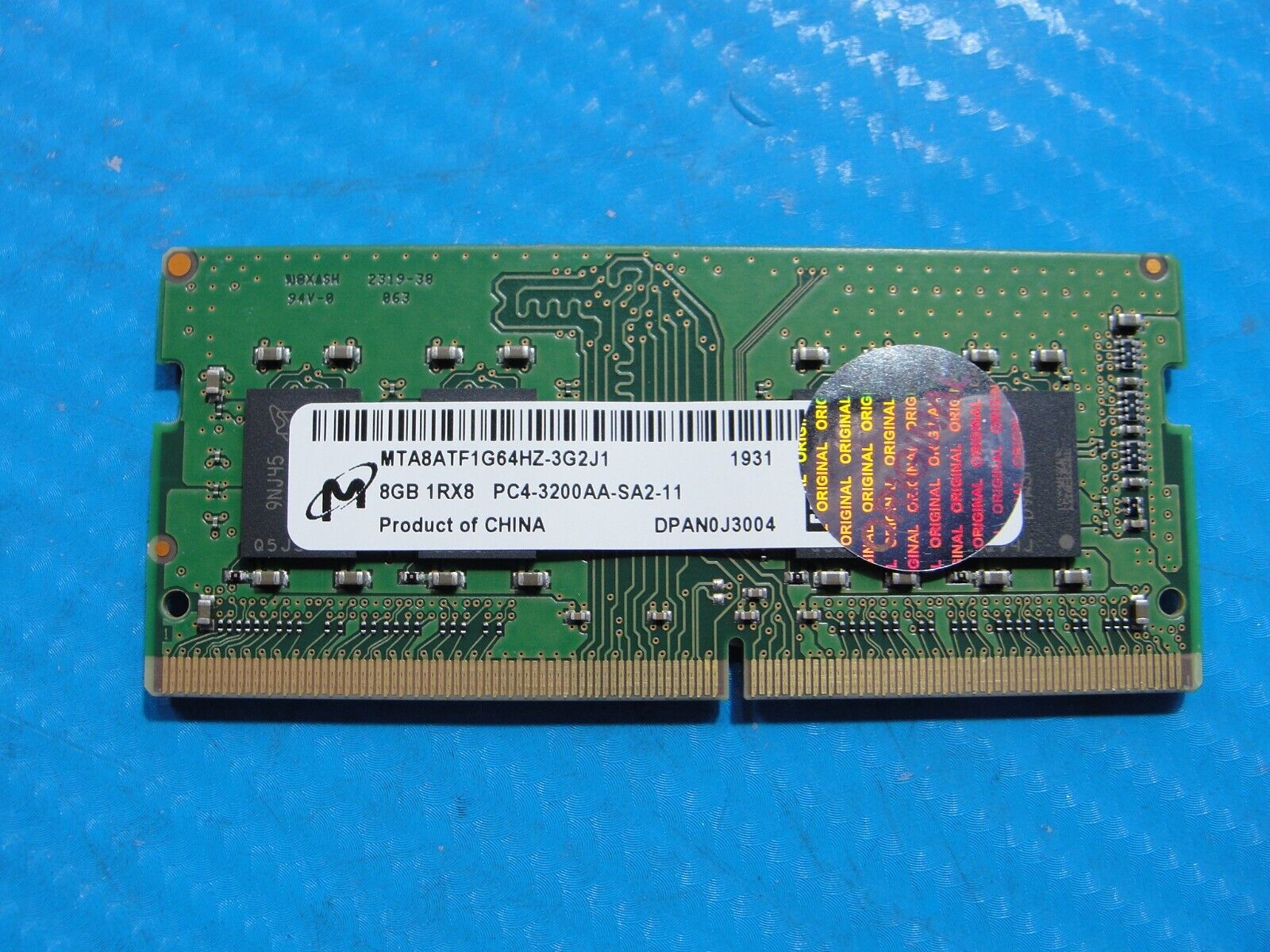 HP 15m-dr1012dx Micron 8GB 1Rx8 PC4-3200AA SODIMM Memory RAM MTA8ATF1G64HZ-3G2J1