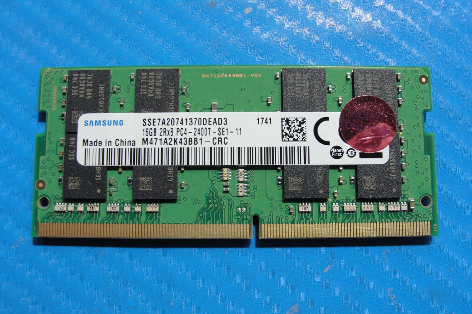 HP 15m-bp112dx Samsung 16GB 2Rx8 PC4-2400T Memory RAM SO-DIMM M471A2K43BB1-CRC