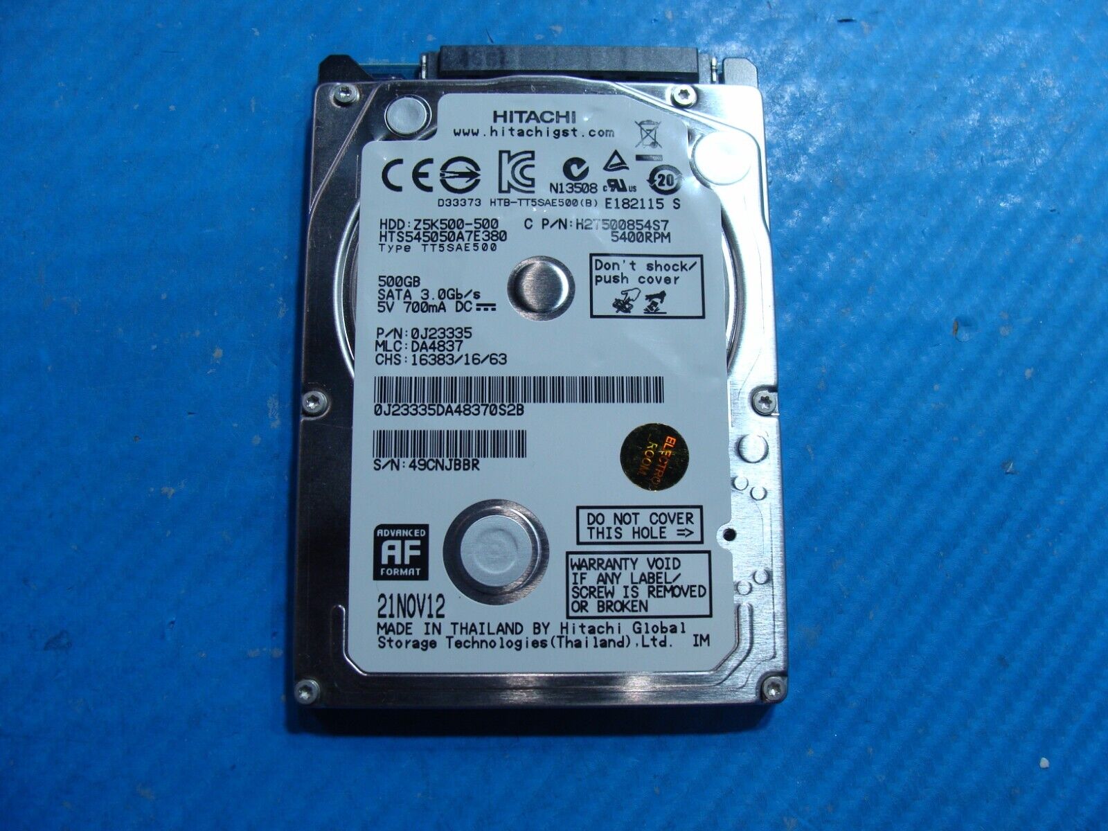 Asus S400CA HGST 500GB SATA 2.5