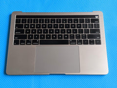 MacBook Pro A1989 13" 2018 MR9Q2LL/A Top Case Palmrest w/Battery Gray 661-10040