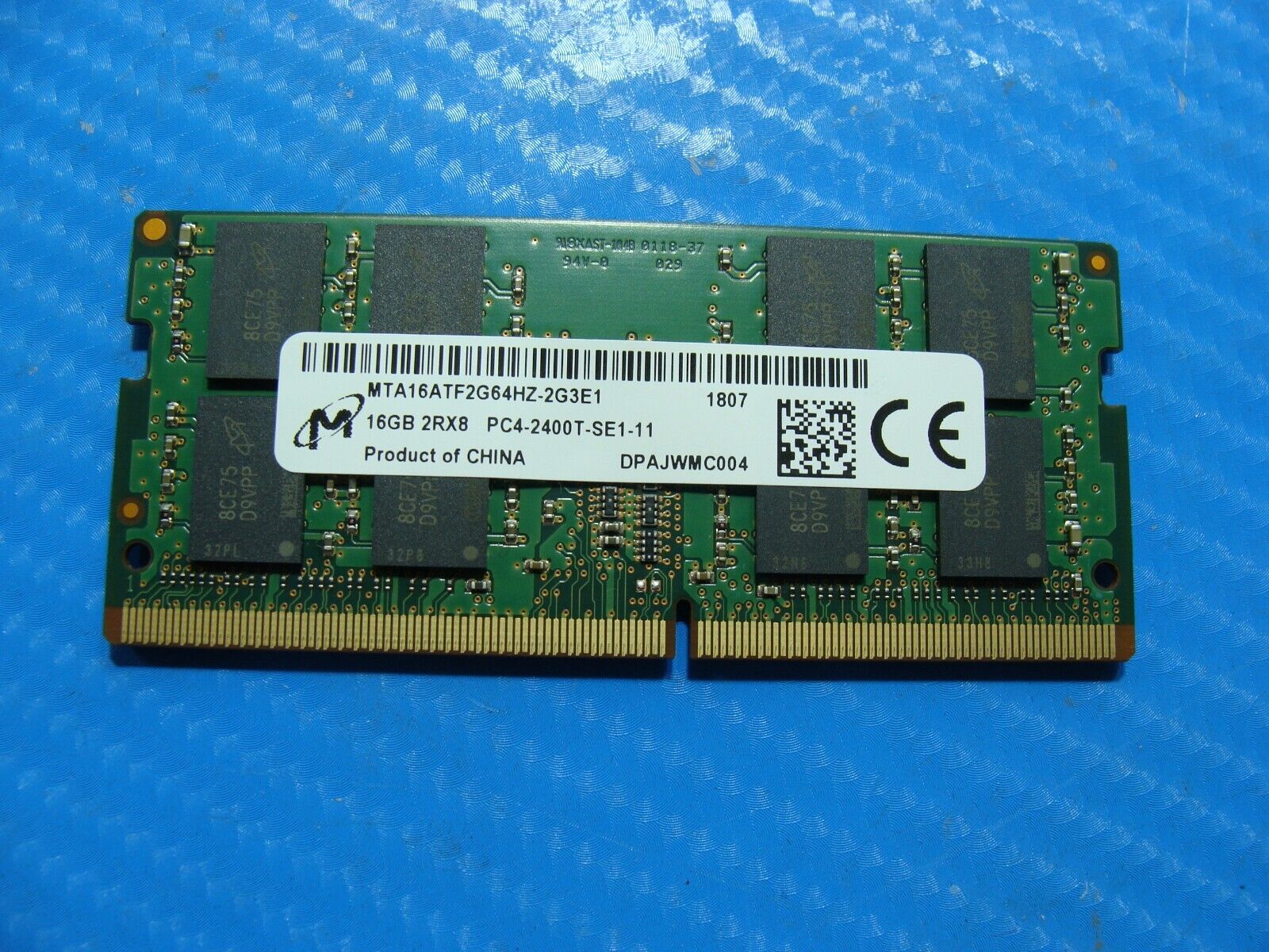 Dell 17 5770 Micron 16GB 2Rx8 PC4-2400T Memory RAM SO-DIMM MTA16ATF2G64HZ-2G3E1