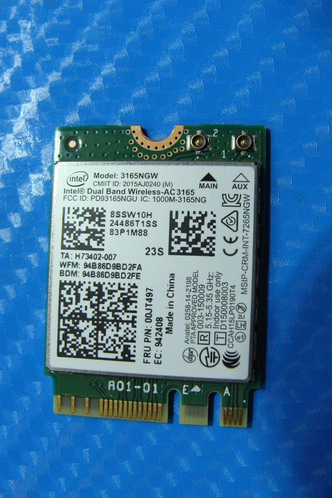 Lenovo IdeaPad 17.3” 330-17IKB 81DM Genuine Wireless WiFi Card 3165NGW 00JT497