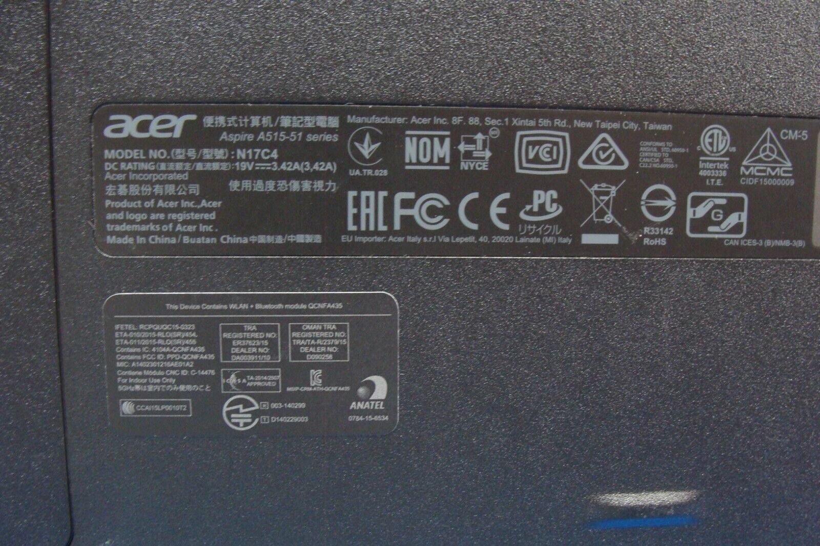 Acer Aspire A515-51-523X 15.6