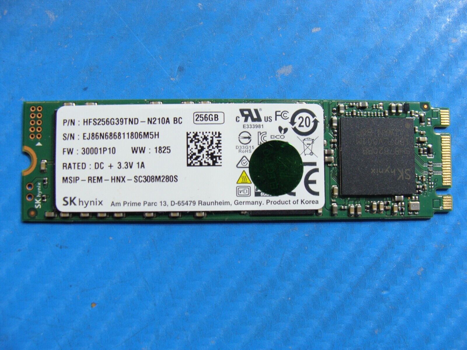 Acer SP513-52N SK Hynix 256GB SATA M.2 SSD Solid State Drive HFS256G39TND-N210A