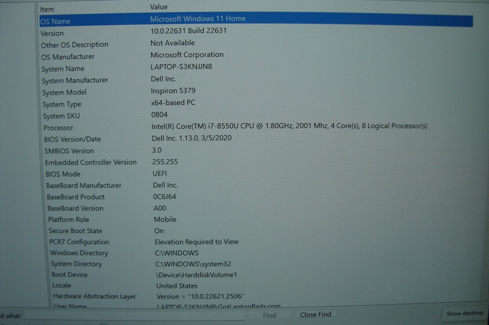 Dell Inspiron 5379 13.3