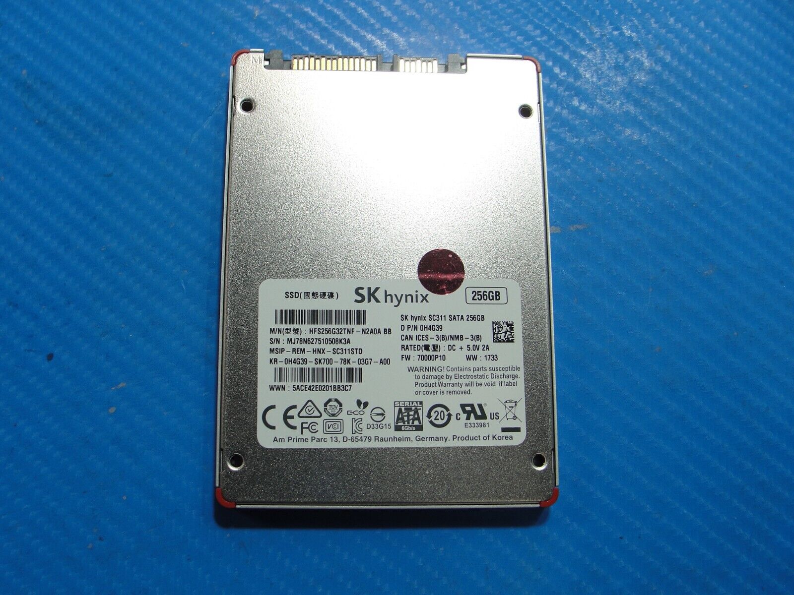 Dell 13 5378 SK Hynix 256GB 2.5