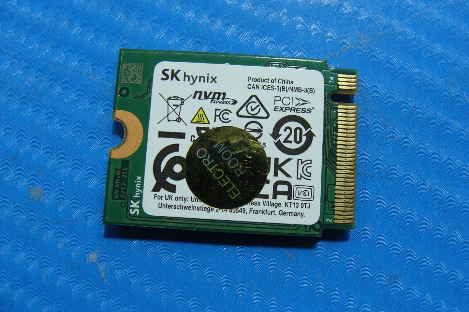 Dell 5440 SK Hynix 512GB NVMe M.2 SSD Solid State Drive V0Y1W HFS512GEJ3X108N