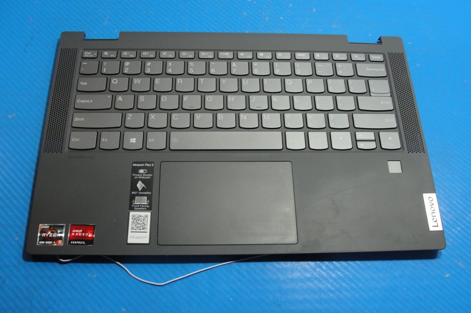 Lenovo IdeaPad Flex 5-14ARE05 81X2 Palmrest w/TouchPad BL Keyboard 5CB0Y85490