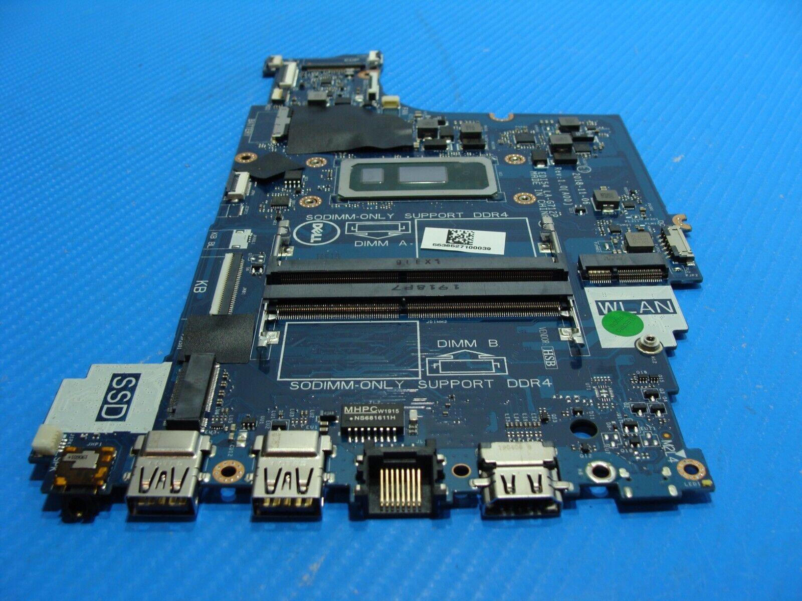 Dell Vostro 15.6” 15 3583 OEM Intel i5-8265U 1.6GHz Motherboard LA-G712P 014X91