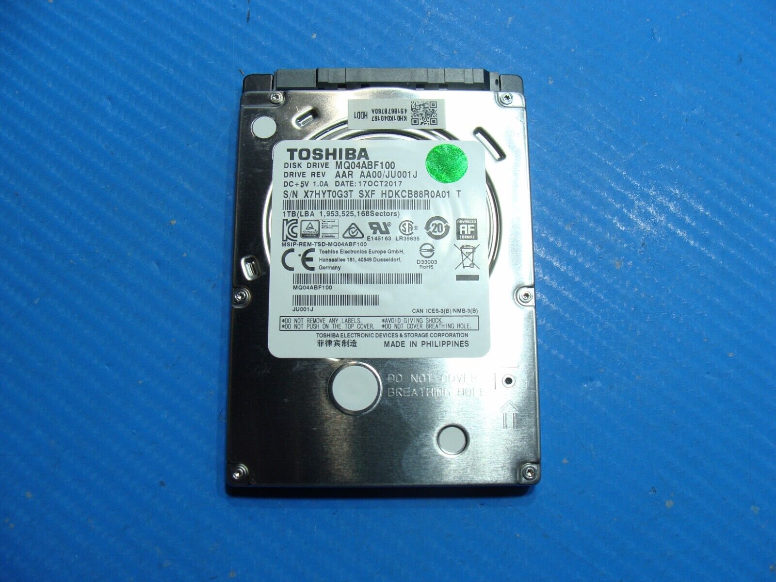 Acer E5-575-33BM Toshiba 1TB SATA 2.5