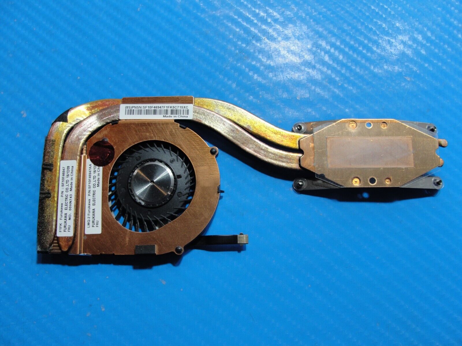 Lenovo ThinkPad 14” X1 Carbon 3rd Gen OEM CPU Cooling Fan w/Heatsink 00HN743