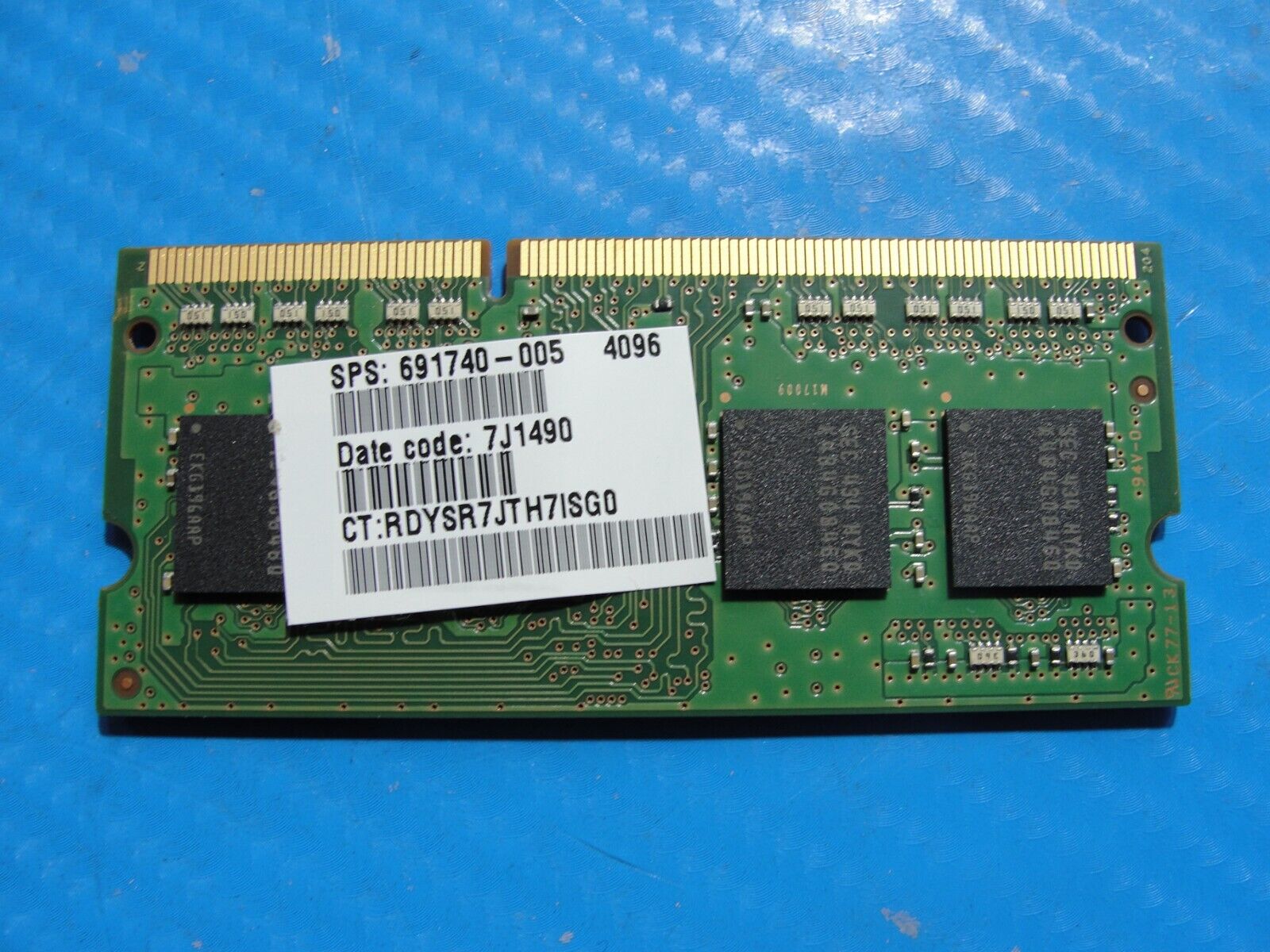 HP 11-n010dx Samsung 4GB 1Rx8 PC3L-12800S SO-DIMM Memory RAM M471B5173QH0-YK0