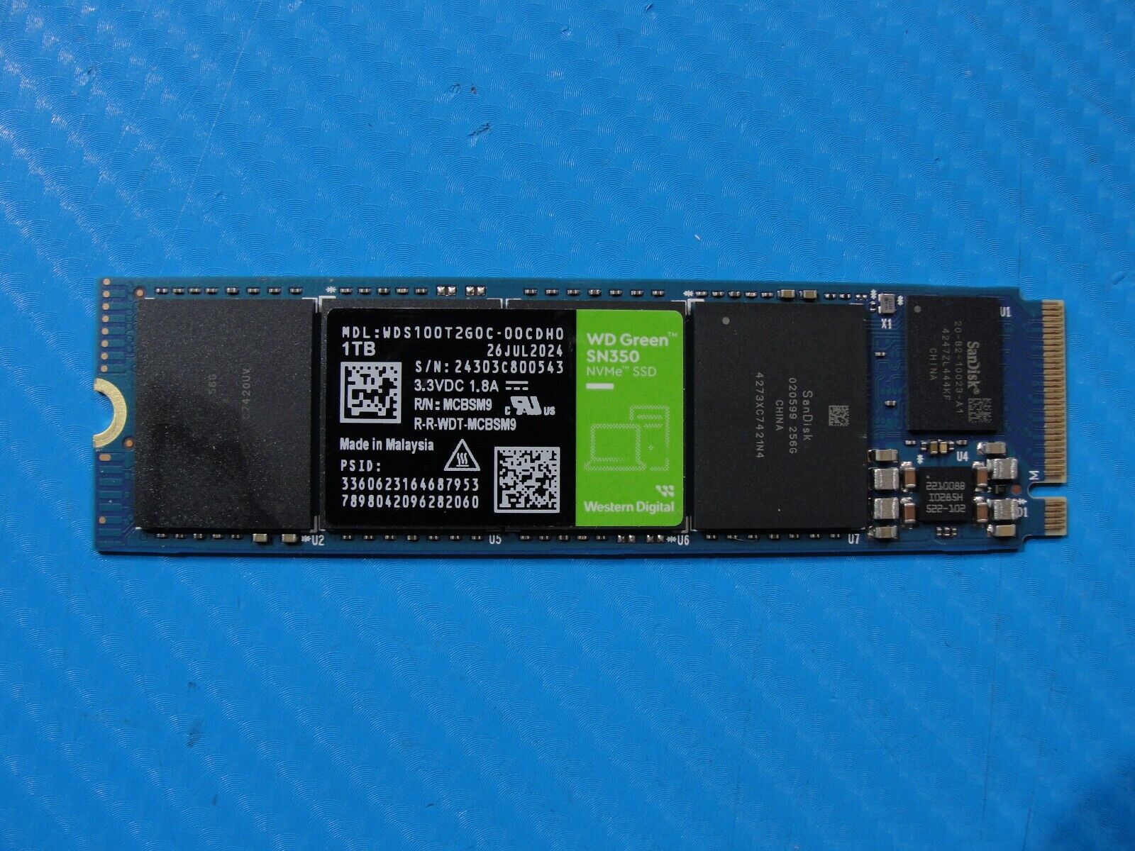 HP 660 G11 WD 1TB NVMe M.2 SSD Solid State Drive WDS100T2G0C-00CDH0