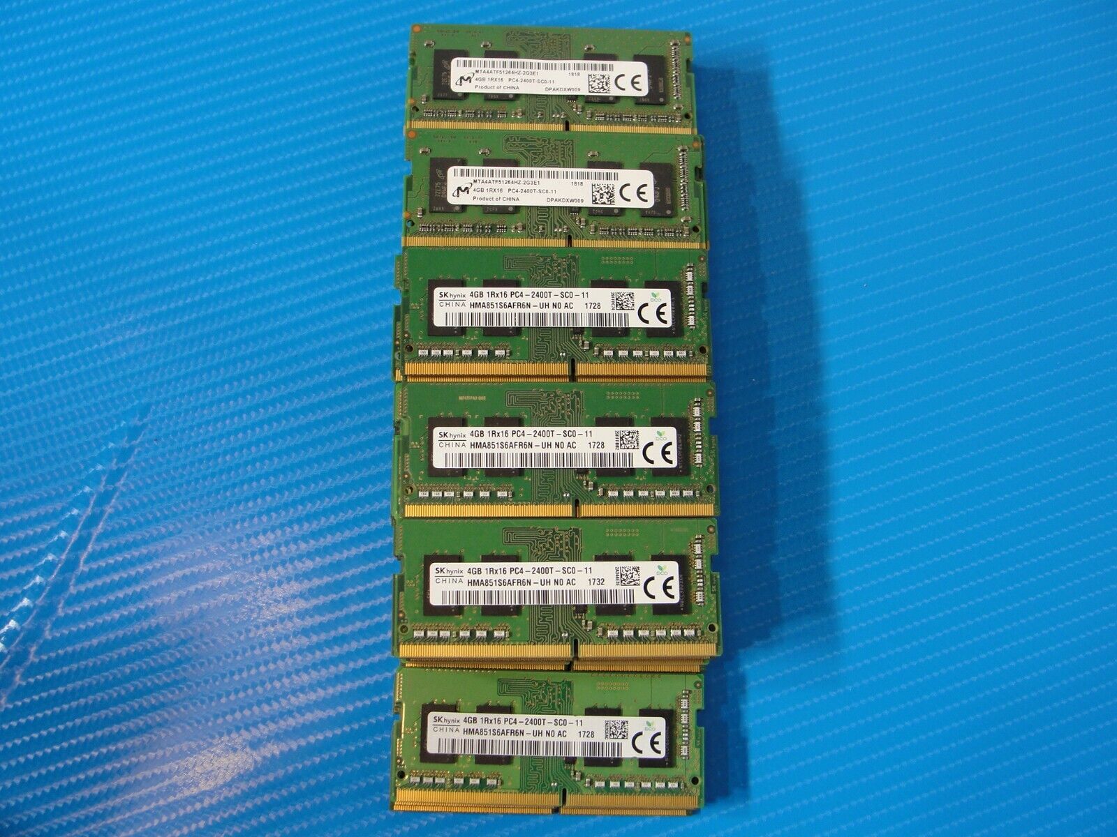 LOT of 52 4GB PC4-2400 DDR4 DDR4 Memory RAM SKHynix Micron