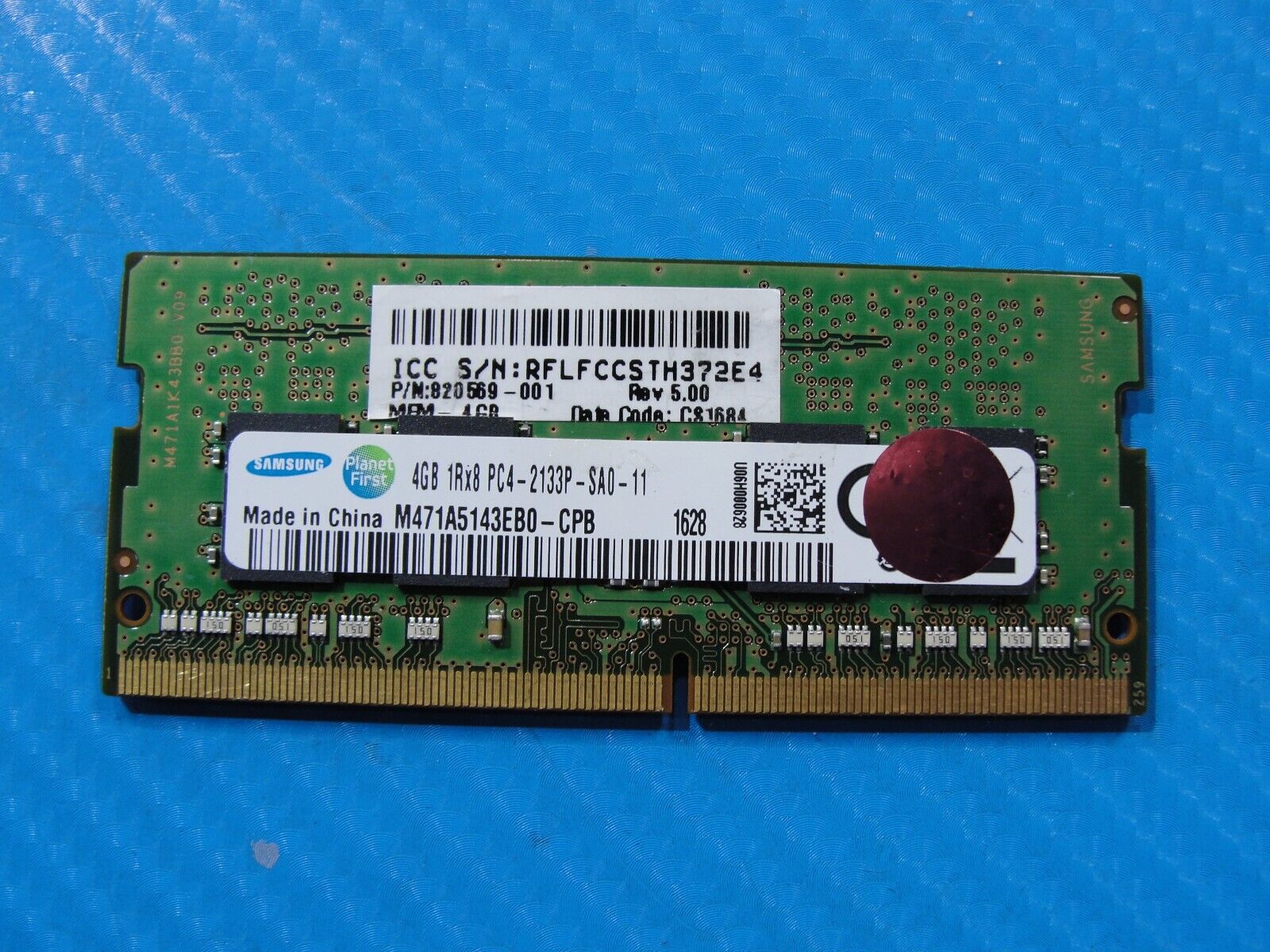 Dell 7520 Samsung 4GB 1Rx8 PC4-2133P Memory RAM SO-DIMM M471A5143EB0-CPB