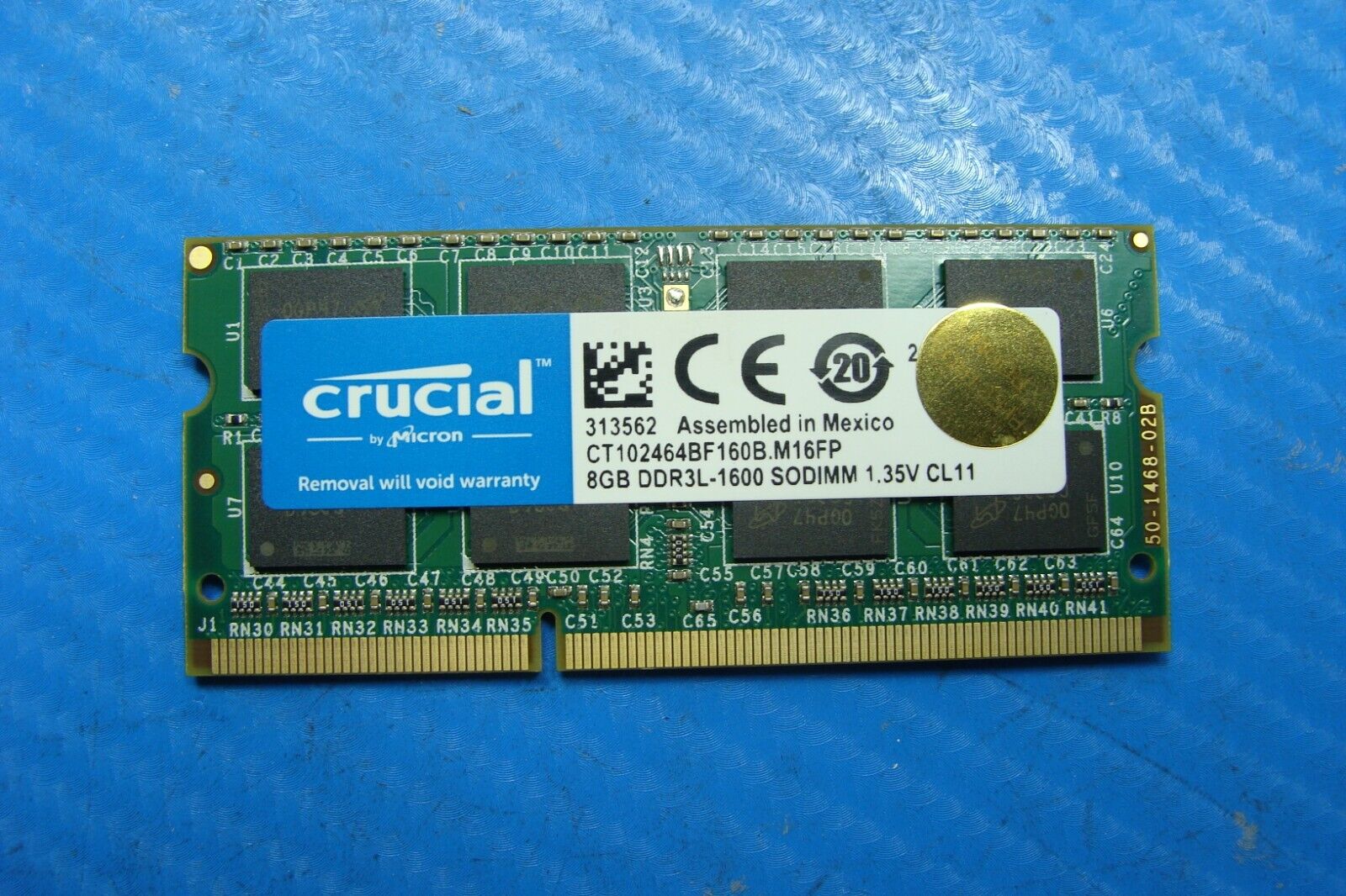 Dell 3040 So-Diim Crucial 8Gb Memory Ram CT102464BF160B.M16FP