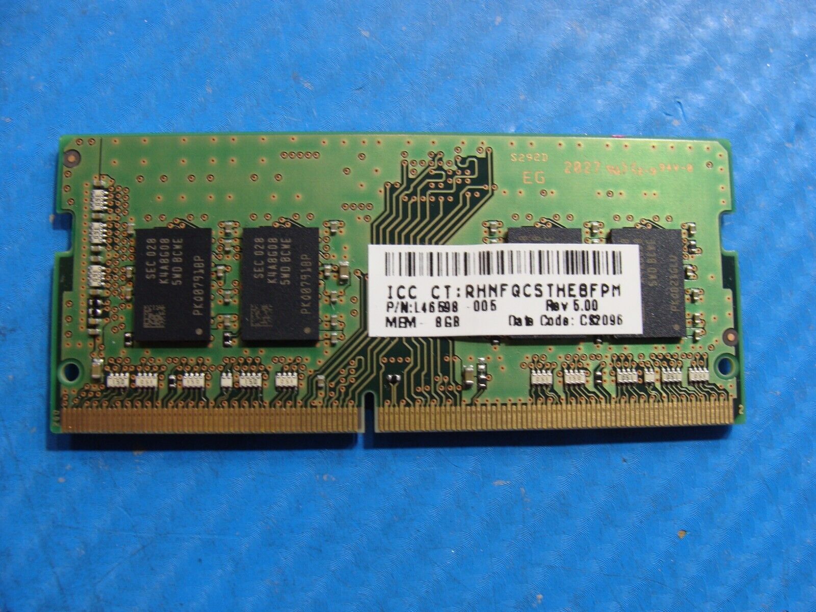 HP 14m-dw0023dx Samsung 8GB 1Rx8 PC4-3200AA Memory RAM SO-DIMM M471A1K43DB1-CWE