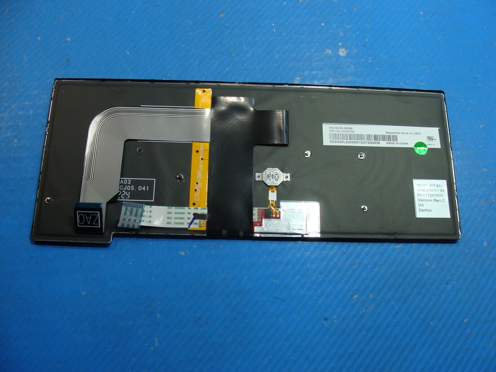 Lenovo ThinkPad 14” T470s Genuine Laptop US Backlit Keyboard 01EN723 PK131342B00
