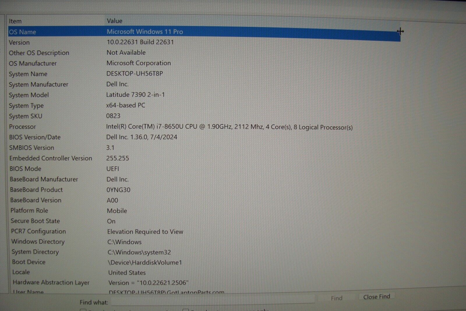 Dell Latitude 7390 13.3