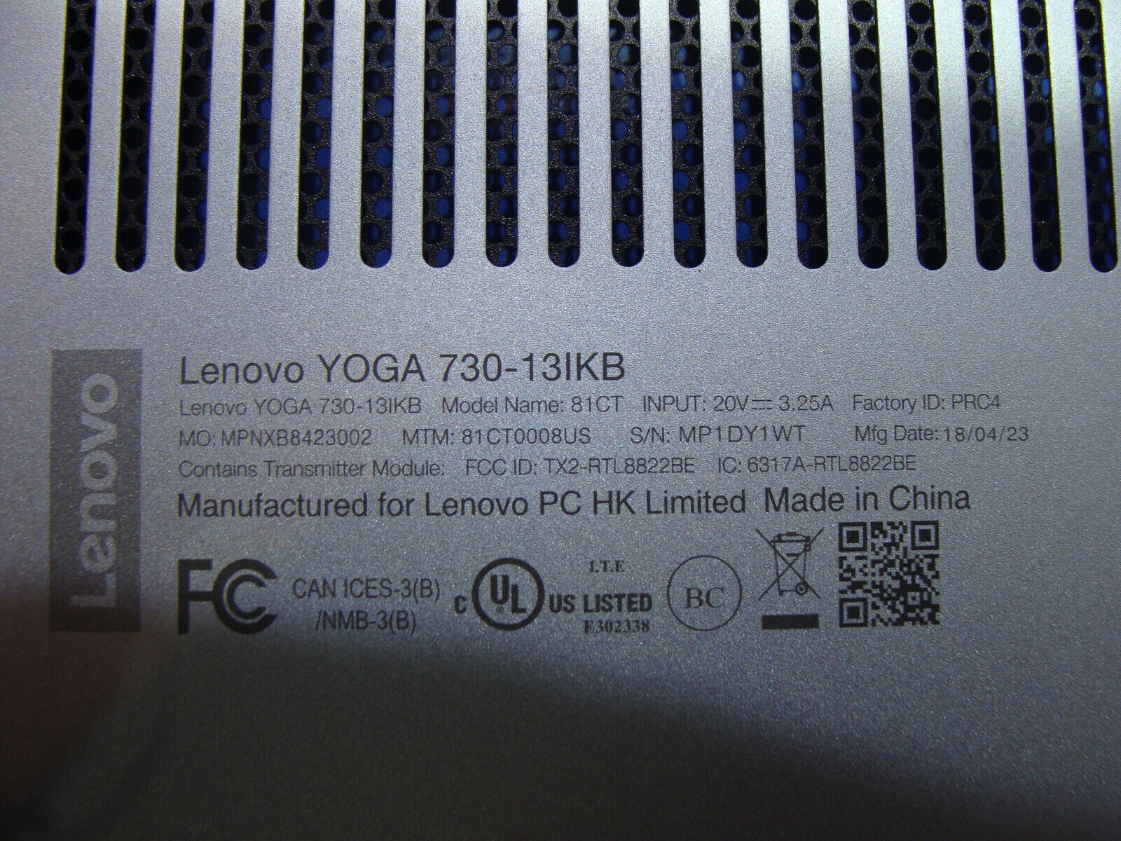 Lenovo Yoga 730-13IKB 13.3