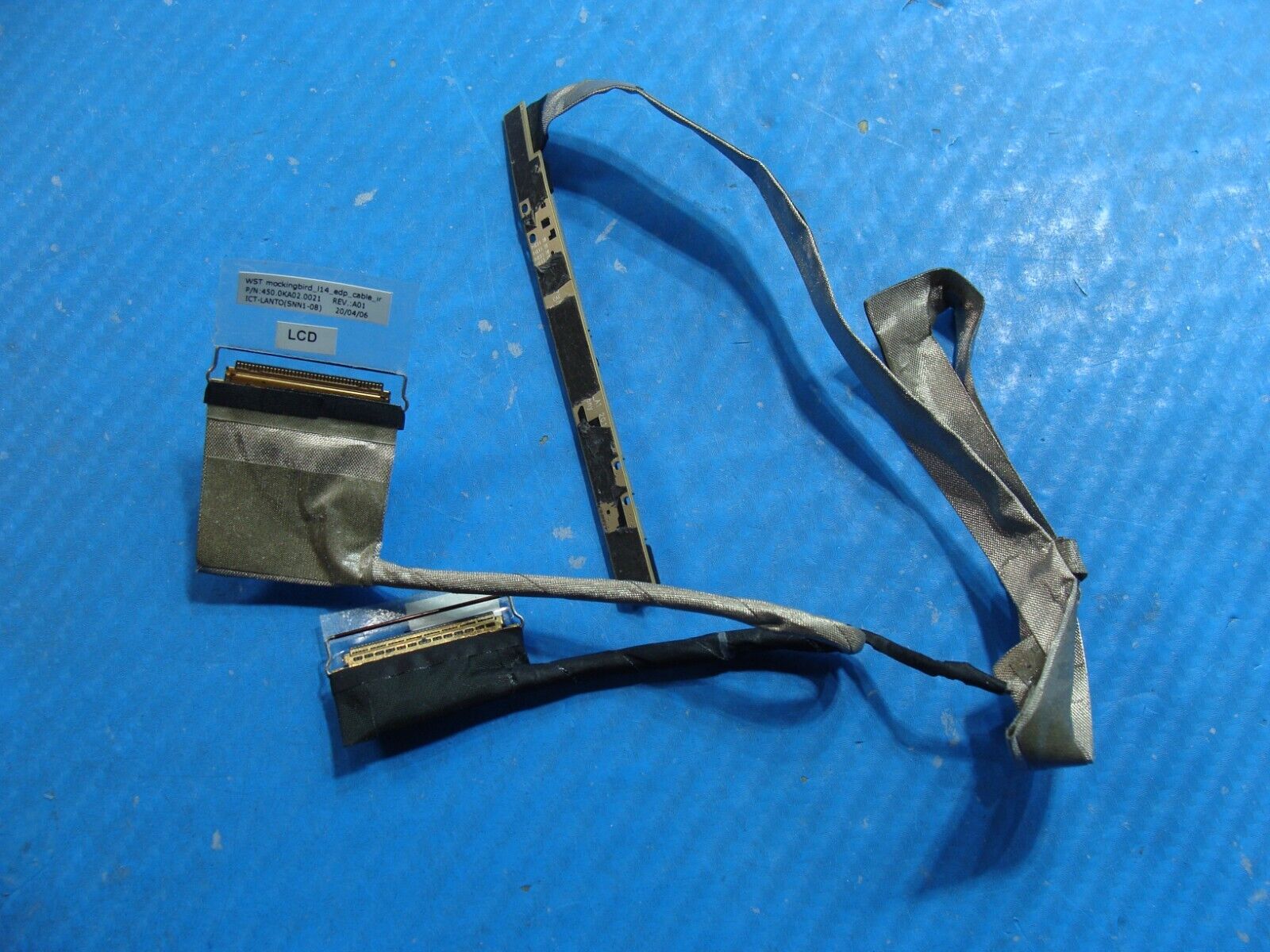 Dell Latitude 14” 3410 OEM LCD Video Cable w/WebCam 0XMGG GMRG9 450.0KA02.0021