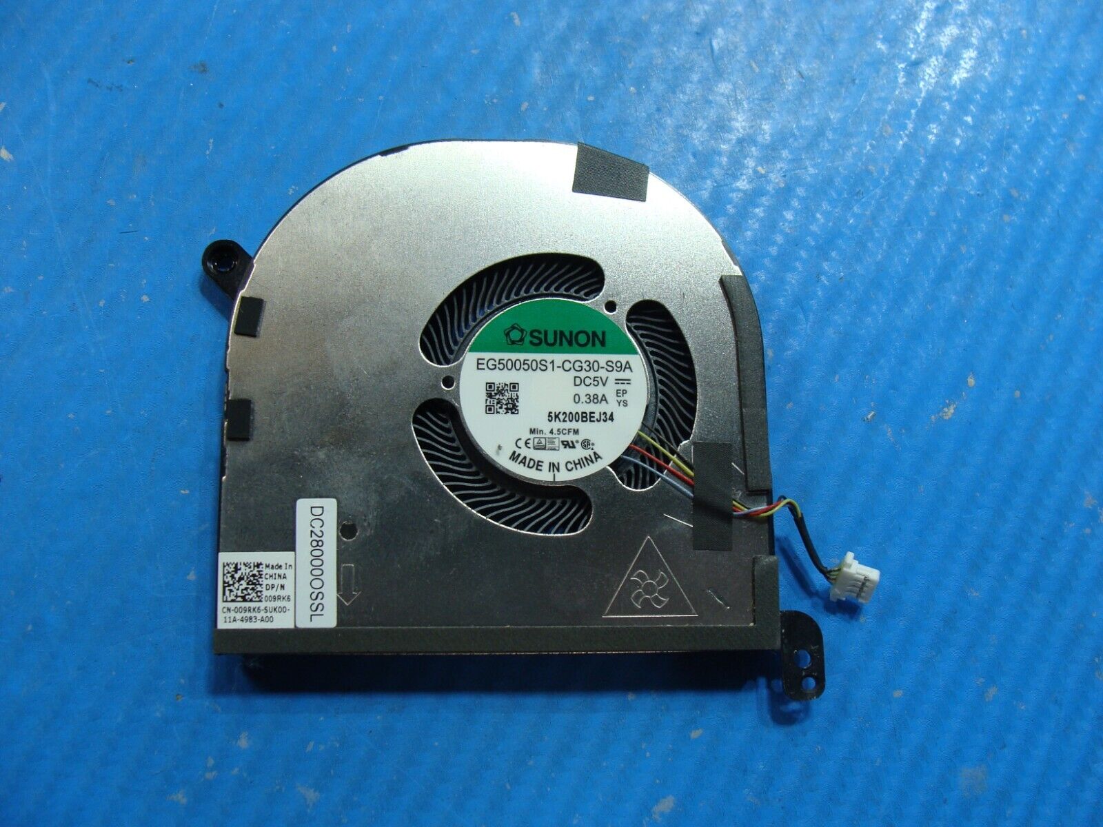 Dell Precision 15.6” 15 5550 Genuine Laptop CPU Cooling Fan 09RK6 DC28000OSSL