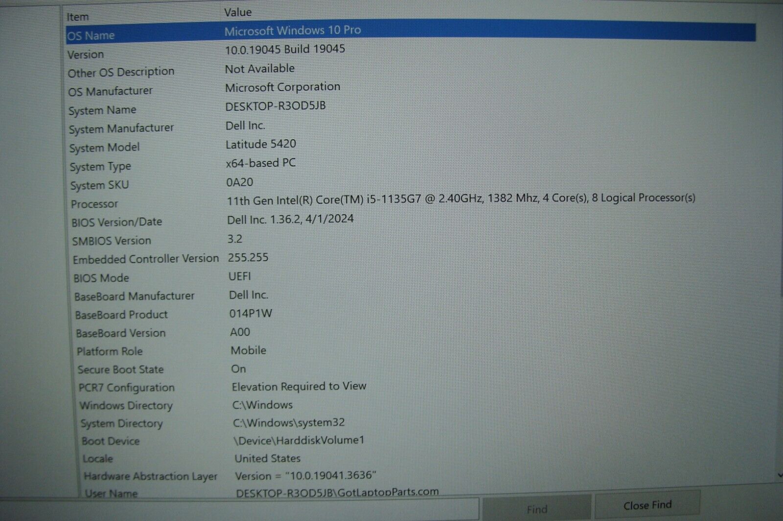 Dell Latitude 5420 14