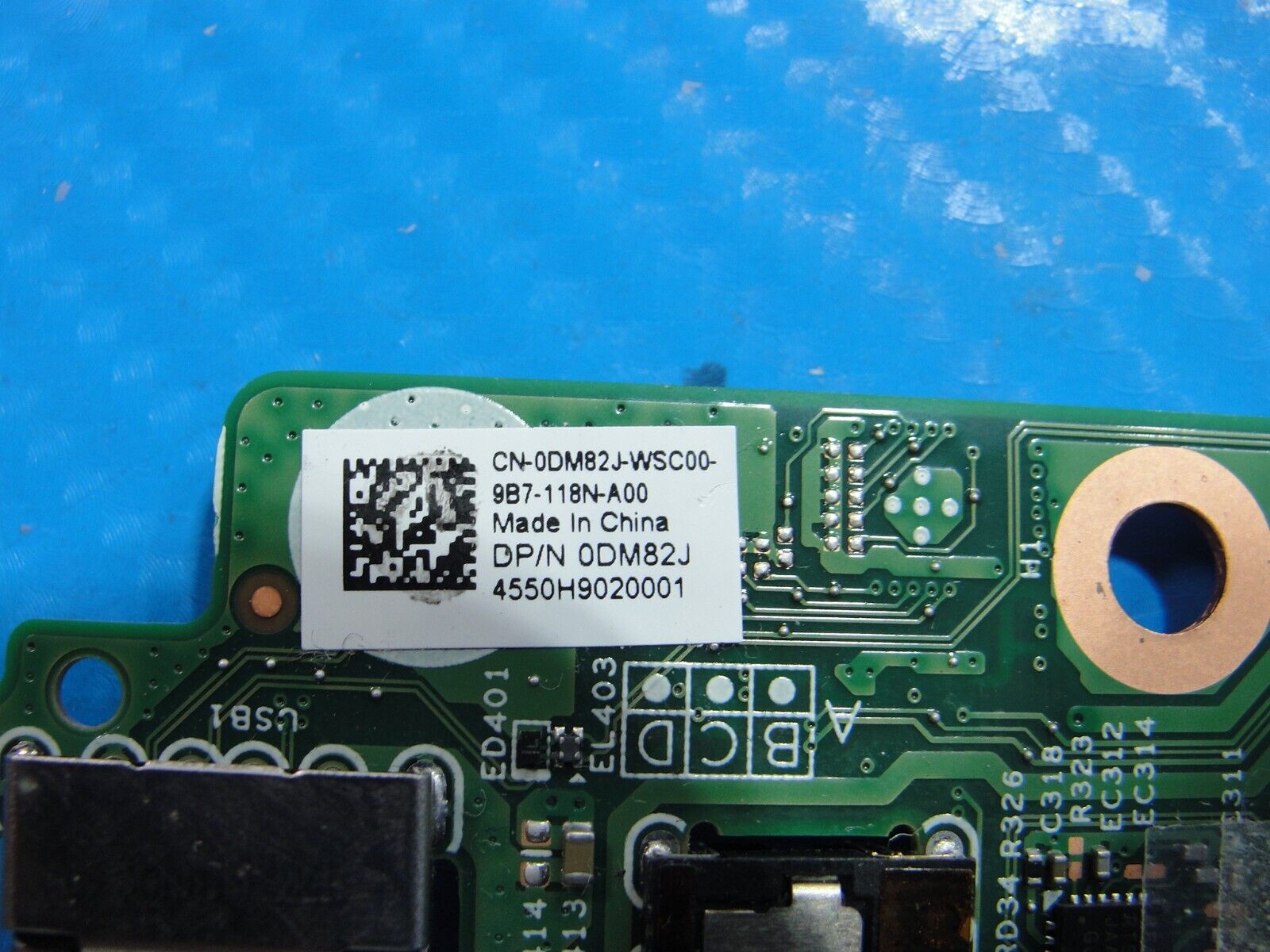 Dell Inspiron 13.3” 7391 2-in-1 USB Audio Micro-SD Board w/Cable 5001K DM82J